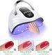 Sunrich UV 120W LED nail lamp quick dryer suitable for gel polishing and curing with 4 timers Portable handle Large_viptrois.com