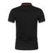 Men's plus Size Solid Color Polo Shirt Plain Stand up Collar Short Sleeve Smart Casual Trendy T-Shirt European American Style_viptrois.com