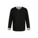 American Street Fashion V-Neck Long Sleeve Sweatshirt Men's Trendy Loose Casual Spring And Autumn Patchwork Plaid Rolled_viptrois.com