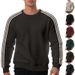 Men's Color Block Long Sleeve Sweatshirt - European Size, American Style, Lightweight & Comfortable, Round Neck Pullover For Casual Wear_viptrois.com
