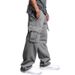 Men's Clothing Men's Multi Pocket Overalls Design Sense Casual Loose Cuffed Trousers Trendy_viptrois.com