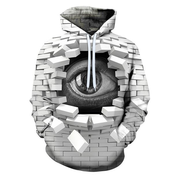 Loom Men's New Spring Summer European And American Style Funny 3D Digital Print Hoodie Sweatshirt Baseball Jacket_viptrois.com
