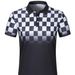 Men's Casual V-Neck Polo Shirt With Chest Pocket - Plaid Stitching Detail | Breathable All-Purpose T-Shirt For Daily Wear_viptrois.com