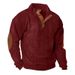 Pure Cross-border Hot-Selling Spring And Autumn European Size Men's Outdoor Casual Stand Collar Long Sleeve Sweatshirt In_viptrois.com