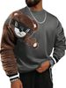 Men's Clothing Men's Sweatshirt Embroidery Casual Fashion Trend Round Neck Sweatshirt Long Sleeve Men_viptrois.com