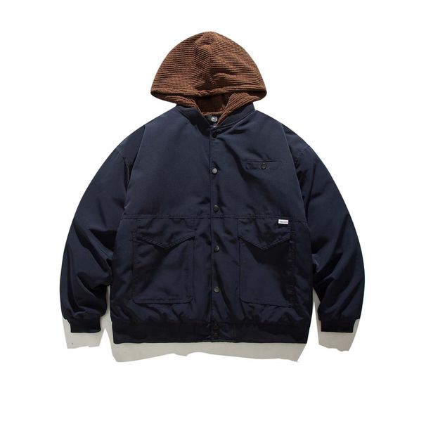 OrigTeen 2025 Winter New Loose Two-Piece Design Cotton Jacket For Men - MY2225_viptrois.com