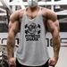 Foreign Trade Fitness Vest Men's Thin Shoulder Strap Training Clothes Summer Pure Cotton Bottoming Shirt American Loose I-shaped Back Muscle Men_viptrois.com