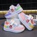 Summer Girls Hollow Breathable White Shoes Children's Single Mesh Sports Shoes Mesh Girls Flat Shoes Wholesale_viptrois.com