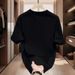 Men's Clothing Cotton Short Sleeved T Shirt For Men Ins Trendy Street Loose Tops T Shirt For Men Summer_viptrois.com