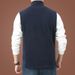 Men's Fleece Vest Jacket – Slim Fit Zip-Up Vest (Polyester Thermal Lining, All-Season Layering, M-5XL, Business Casual To Outdoor)_viptrois.com