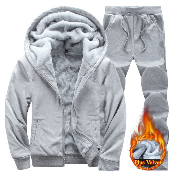 Autumn Men Jacket Set Fashion Comfort Warm Male Hooded Coat Trends Versatile Top Clothing Locomotive Streetwear Casual Pants New_viptrois.com