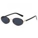 2025 New Retro Metal Oval Frame Sunglasses, Advanced Hong Kong Style Sunscreen, Too UV-proof Yang Glasses_viptrois.com
