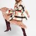 Unisex Thick beige warm scarf for women large plaid long tassel shawl_viptrois.com