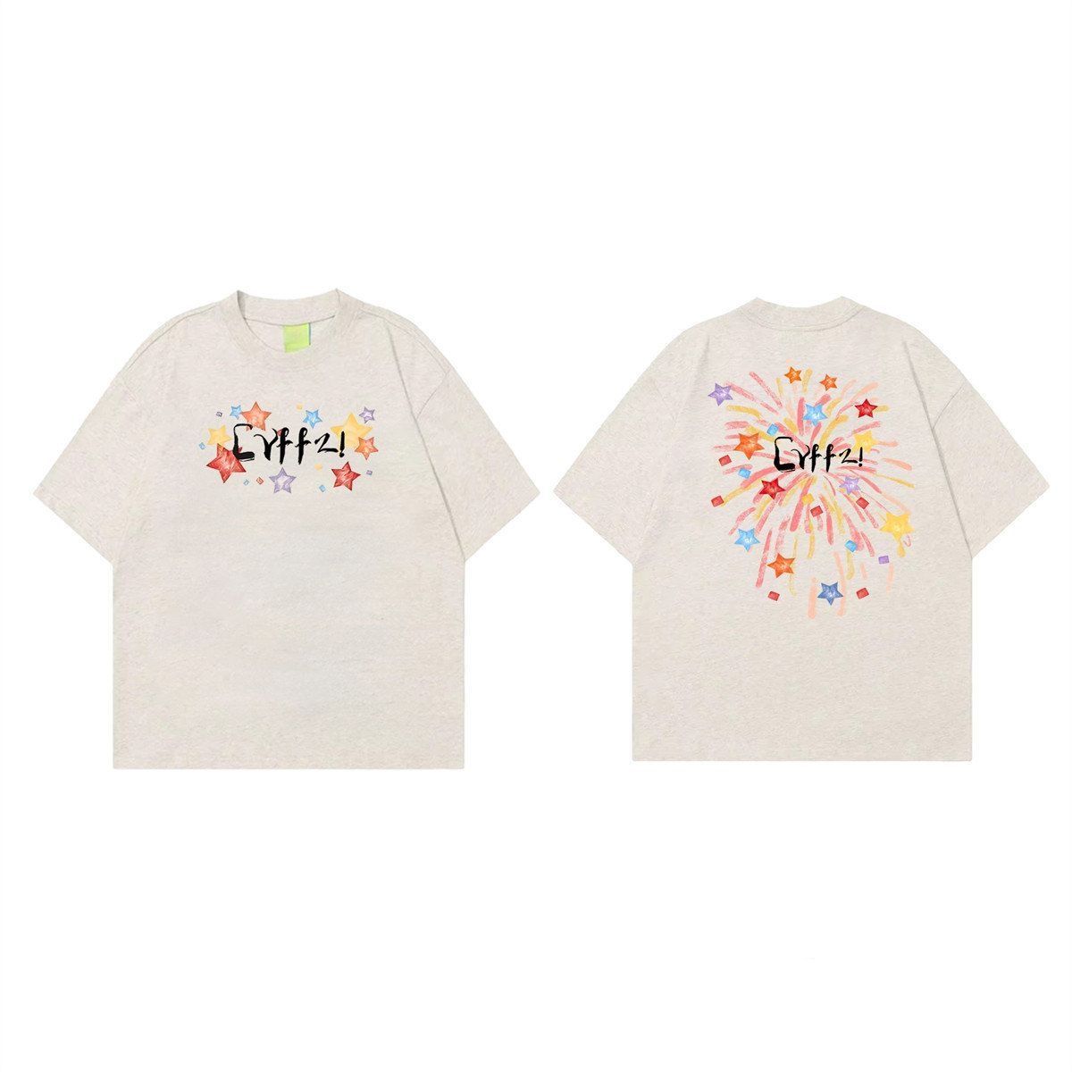Summer New Pure Cotton Korean Version Design Short-sleeved T-shirt Retro Niche Loose Lazy Style Casual Top_viptrois.com