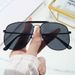 Men's Sunglasses New Toad Mirror Metal Large Frame Women's Sunglasses Trendy Internet Celebrity Sunglasses Anti Ultraviolet Sunglasses_viptrois.com
