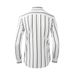Men's Slim-Fit Long-Sleeve Shirt – Bold Stripes & Face Rhinestone Embellishment, 100% Cotton, UV Protection & Stylish_viptrois.com