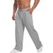 Men's Lightweight Jogger Pants – Straight-Leg Gym Workout Pants With Pockets (Breathable Cotton, S-XXXL, Casual & Athletic Wear)_viptrois.com