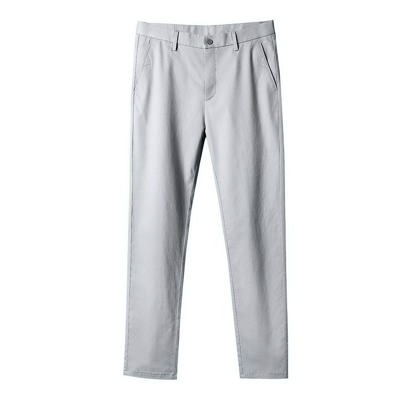 Men's Clothing Cotton Trousers Spring Light Luxury High End Loose Straight Casual Trousers Trendy Versatile Comfortable Trousers Men's Trousers_viptrois.com