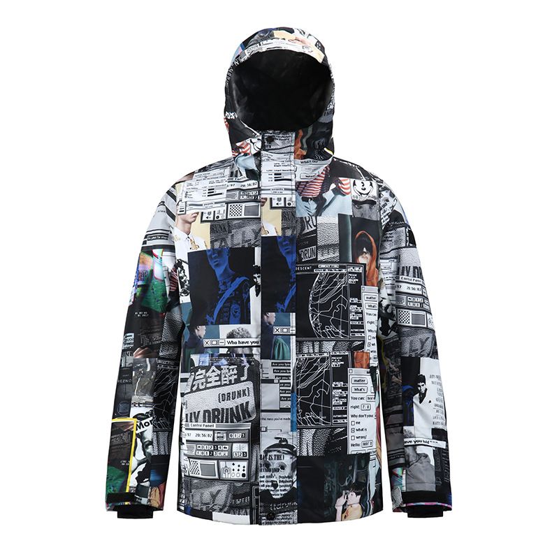 Men's Clothing Smyning Ski Suit Men's Tops Outdoor Equipment Waterproof Single Board Double Board Adult Warm Jacket Windproof Snow Suit_viptrois.com