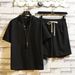 Men's Clothing Cotton And Linen Short Sleeved Shorts Suit Men's Chinese Style Summer Trend Middle Aged Dad Linen Casual Sports Two Piece Suit_viptrois.com