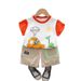 Baby Dress 2025 New Boys' Cartoon Short Sleeved Shorts Two Piece Dinosaur Car Set Summer Western Style Clothes Trendy_viptrois.com