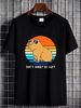 Retro Rodent Funny Capybara Dont Be Worry Be Capy Baseball Cap Snapback Caps Knitted Hat Graphic Casual Versatile Summer Stylish Comfortable_viptrois.com