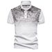 Men's Clothing POLO Shirt Business Casual Lapel Gradient Color Cotton T Shirt_viptrois.com