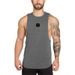 Fitness Vest Men's Sports Slim American Sweat-absorbing Breathable Running Base Bodybuilding Track And Field Training Clothes Sleeveless T-shirt_viptrois.com