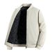 Autumn Winter New Men's Stand Collar Casual Loose Solid Color Coat Two-Way Thickened Plus Size Cotton Padded Jacket_viptrois.com