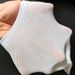 Summer thin socks men's mesh sports socks ear lifting cotton socks black and white solid color men's boat socks breathable men's socks New_viptrois.com