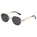 Fashion Frameless Metal Sunglasses - Small Frame (Trendy Unisex Glasses For Women & Men)_viptrois.com