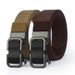 Men's BeltsToothless Nylon Canvas Belt Men's Automatic Buckle Casual Belt All Match Trendy Pants Belt Outdoor Fashion Belt_viptrois.com
