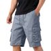 Men's Multi-Pocket Cargo Shorts With Straight Leg, Loose Fit For Casual & Outdoor Activities | Summer Short Pants In Camo, Khaki, Navy, Black & More_viptrois.com