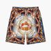 Men's Clothing Summer Men's Street Fashion Teenagers Casual Retro Palace Pattern Digital Printing Short Sleeve Loose Shirt Suit_viptrois.com