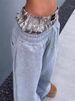 Men's Clothing Street Double Waist Tie Casual Pants Men Retro Harajuku Straight Pants High Waist Hip Hop Sports Pants_viptrois.com