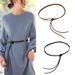 Leather Rope Knotted Waistband For Women's Decoration Paired With Coat Sweater Skirt Accessories Down Jacket Waist Rope Waist Seal_viptrois.com