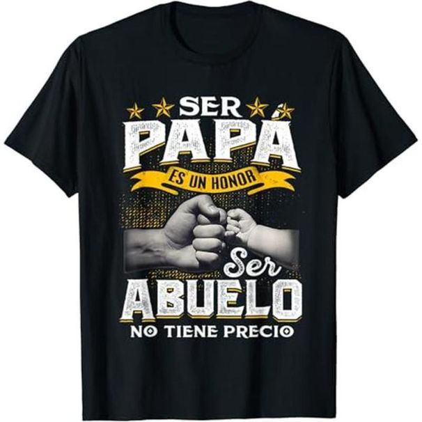 Camiseta Divertida Regalo Para El Abuelo, Papá Es Un Honor, Ser Abuelo No Tiene Precio, Camiseta Española, Ropa Casual_viptrois.com