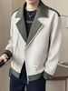 2025 Men's Jackets Spring And Autumn New Ruffian Handsome Short Trendy Brand Trend High-end Men's Jacket Thin_viptrois.com