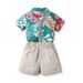 Kid's Clothing Boys summer suits new style beach net celebrity fashionable shirt short sleeve children's summer cool two piece suit trendy_viptrois.com