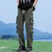 Men's Clothing Spring And Summer Overalls Trendy Brand Wide Leg Casual Trousers Spring Men's Straight Loose Trousers Men's_viptrois.com