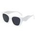 Blue Plus Sunscreen Sunglasses Trendy Personality Full Frame Square Frame Sunscreen Ins Style PC Sunglasses_viptrois.com