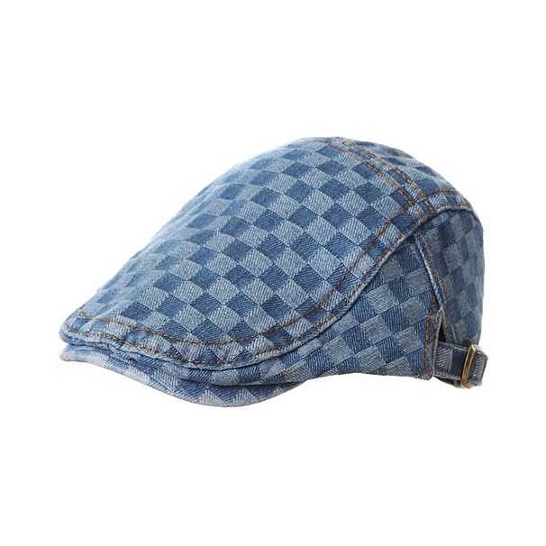 Autumn And Winter Children's Hats INS Light Board Children's Beret Hat Cowboy Peaked Hat Jazz Hat Punk Trend_viptrois.com