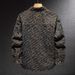 Men's Vintage Denim Shirt Jacket - Oversized Casual Button Up Shirt With Floral Embroidery, Loose Fit Comfort Cotton Blend For Plus Size (M-3XL)_viptrois.com