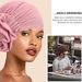 New Solid Color Breathable Turban Hat Sponge Large Plate Flower Bottoming Hat Fashionable Style Hair Tie Hat_viptrois.com