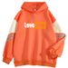2024 Spring And Autumn New Color Block High-End Artistic LOVE YOU Cool Internet Celebrity Long Sleeve Sweatshirt_viptrois.com