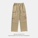 Men's Clothing Retro Workwear Straight Pants Spring New Men's Casual Outdoor Splicing Design Pure Cotton Loose Trendy Long Pants_viptrois.com
