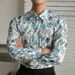 Men's Clothing Trendy Spring And Autumn New Style Light Mature Casual Printed Long Sleeved Youth Popular Men's New Shirt_viptrois.com