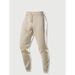 Men's Casual Jogger Pants - Retro Loose Fit Workout Trousers For Running, Gym & Streetwear | High Waist Elastic Waistband_viptrois.com