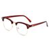 Men's Sunglasses 3016 Classic Sunglasses Retro Rice Nail Half Frame Sunglasses Trendy Fashion Color Film Reflective Glasses_viptrois.com