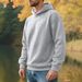 Men's Clothing Men's European And American Large Size Autumn And Winter Leisure New Thick Jacquard Hooded Sweatshirt Long Sleeved Men's Tops_viptrois.com